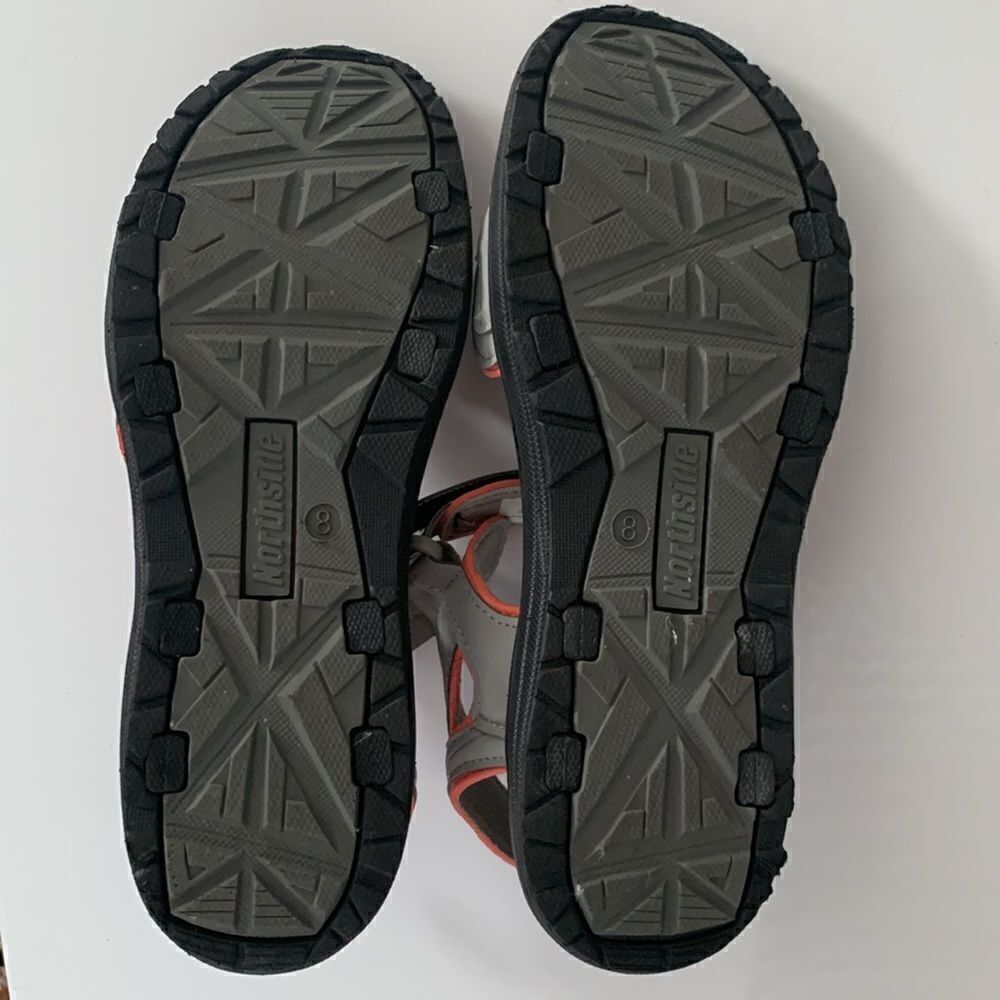NWT Northside Lightweight Flexible Water Resistant Gray Pink Sandals Size 8 - Picture 7 of 12